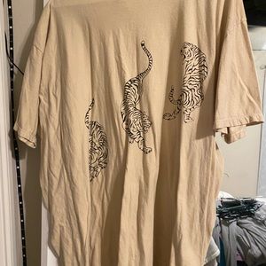 Urban graphic tee shirt dress